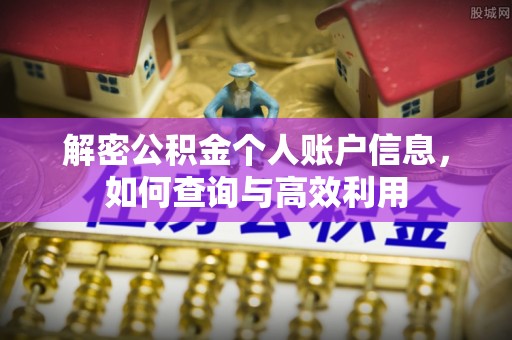 滁州解密公积金个人账户信息，如何查询与高效利用