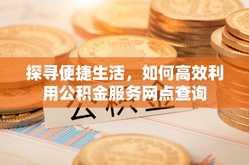 滁州探寻便捷生活，如何高效利用公积金服务网点查询