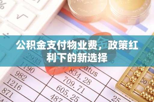 滁州公积金支付物业费，政策红利下的新选择