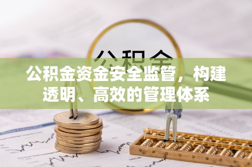 滁州公积金资金安全监管，构建透明、高效的管理体系