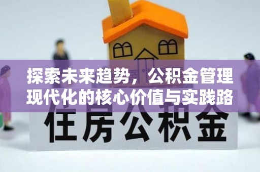 滁州探索未来趋势，公积金管理现代化的核心价值与实践路径