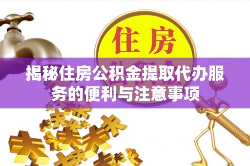 滁州揭秘住房公积金提取代办服务的便利与注意事项