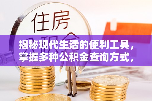 滁州揭秘现代生活的便利工具，掌握多种公积金查询方式，让财富管理更轻松