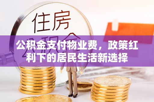 滁州公积金支付物业费，政策红利下的居民生活新选择