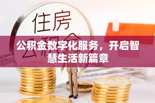 滁州公积金数字化服务，开启智慧生活新篇章