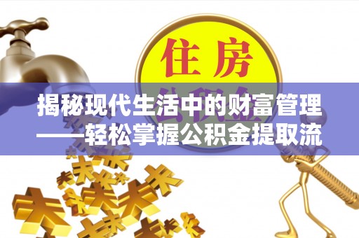 滁州揭秘现代生活中的财富管理——轻松掌握公积金提取流程的艺术