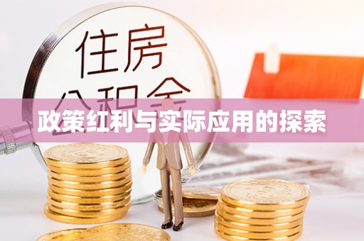 滁州政策红利与实际应用的探索